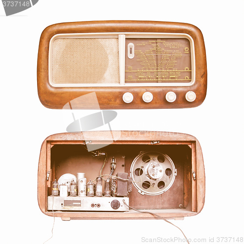 Image of  Old AM radio tuner vintage