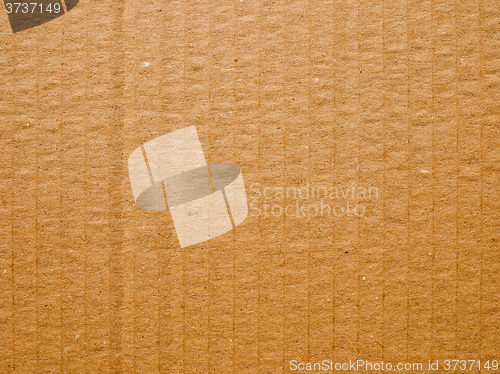 Image of Retro look Brown corrugated cardboard background