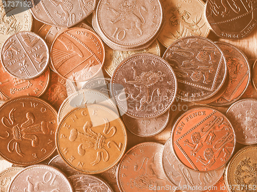 Image of  Pound coins vintage