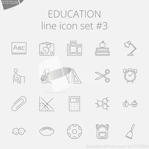 Image of Education icon set.