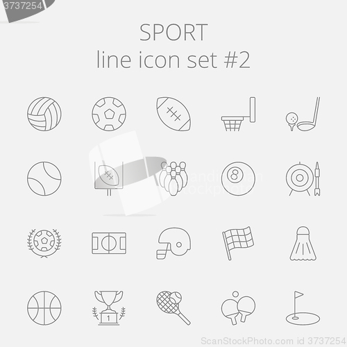 Image of Sport icon set.