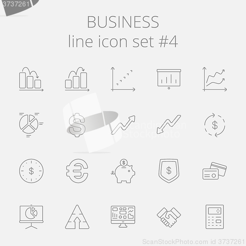 Image of Business icon set.