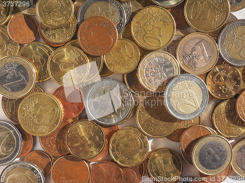 Image of Euro coins background