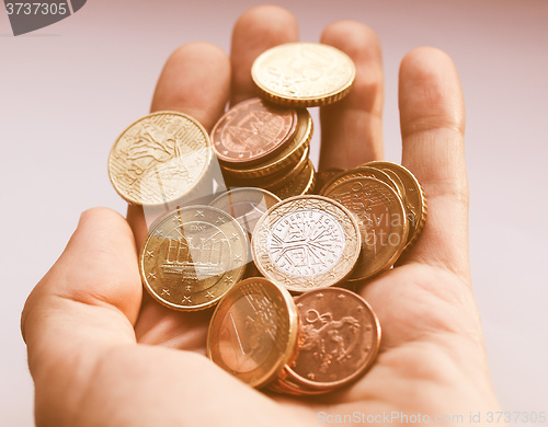 Image of  Euro coins vintage