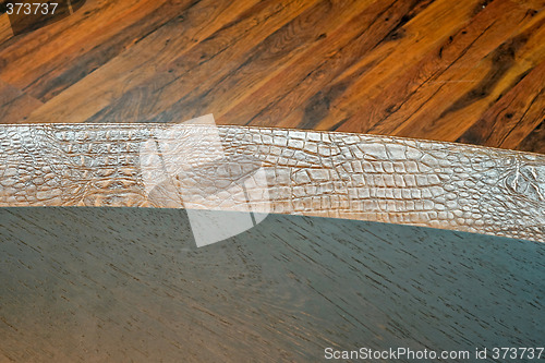 Image of Crocodile and wood