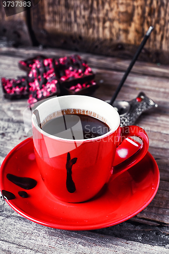 Image of Cup with chocolate drink