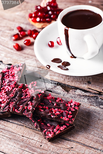 Image of Cup with chocolate drink
