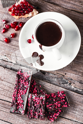 Image of Cup with chocolate drink