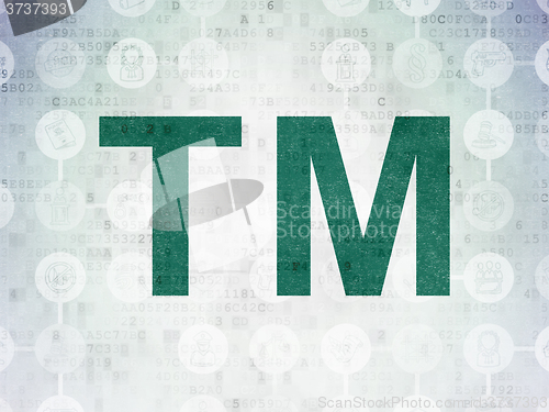 Image of Law concept: Trademark on Digital Paper background