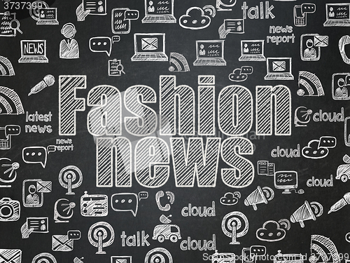 Image of News concept: Fashion News on School Board background