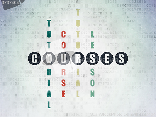 Image of Learning concept: Courses in Crossword Puzzle