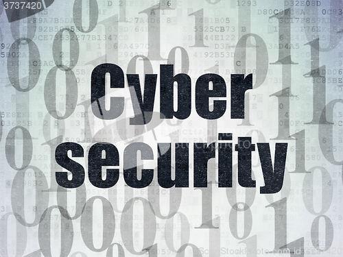 Image of Protection concept: Cyber Security on Digital Paper background
