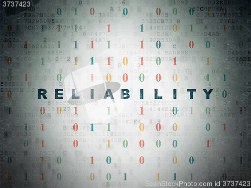 Image of Business concept: Reliability on Digital Paper background