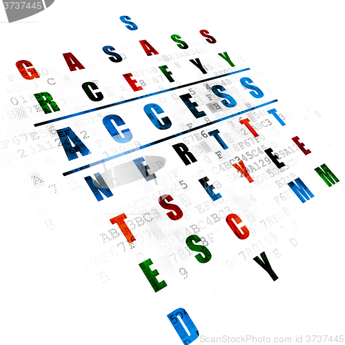 Image of Safety concept: Access in Crossword Puzzle