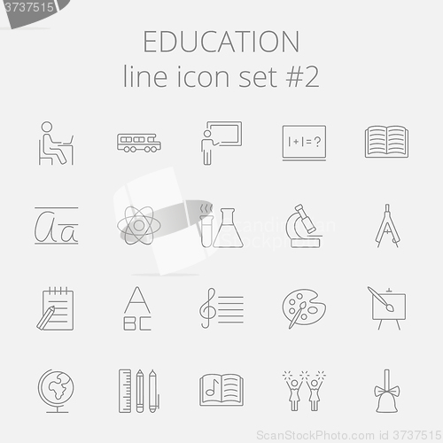 Image of Education icon set.