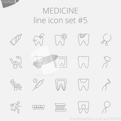 Image of Medicine icon set.