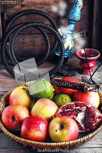 Image of Fruit platter and hookah