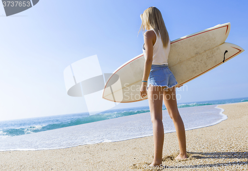 Image of Surfer girl