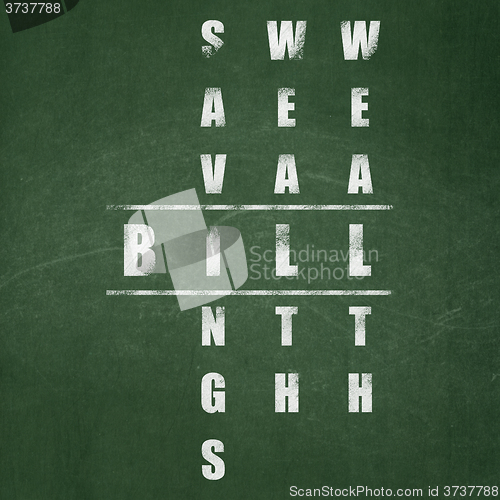 Image of Banking concept: Bill in Crossword Puzzle