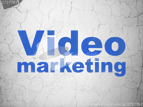 Image of Business concept: Video Marketing on wall background