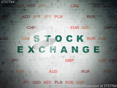Image of Business concept: Stock Exchange on Digital Paper background