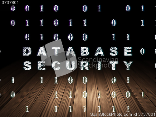 Image of Programming concept: Database Security in grunge dark room