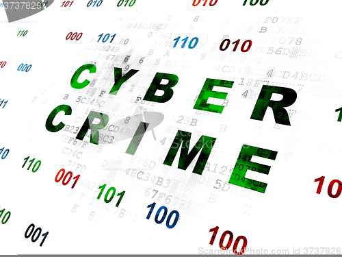 Image of Protection concept: Cyber Crime on Digital background