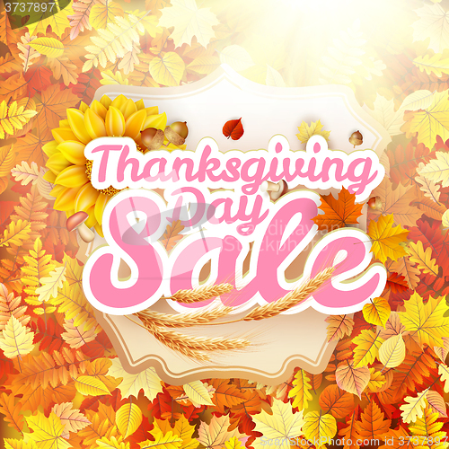 Image of Thanksgiving Day sale. EPS 10