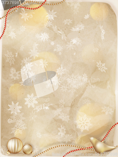 Image of Christmas greeting card. EPS 10