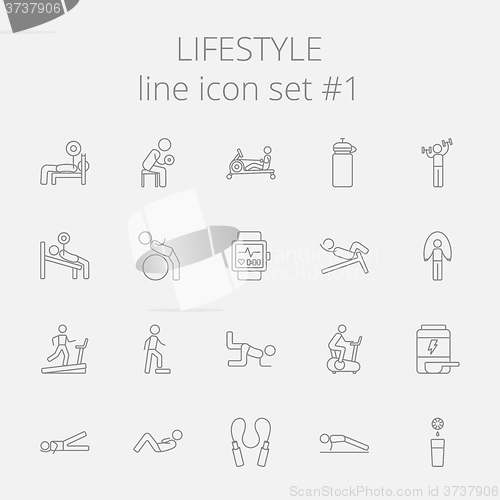 Image of Lifestyle icon set.