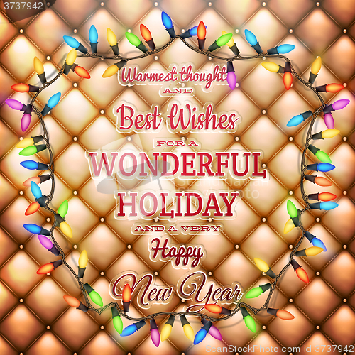 Image of Christmas greeting card. EPS 10