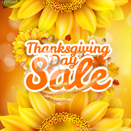 Image of Thanksgiving Day sale. EPS 10