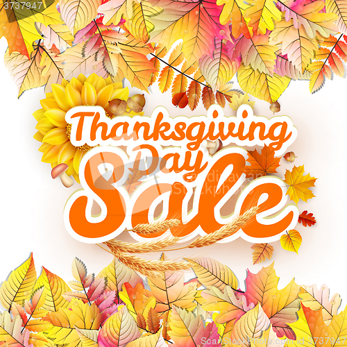 Image of Thanksgiving Day sale. EPS 10