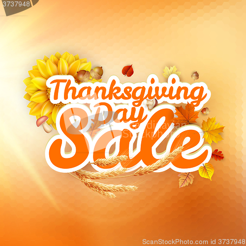Image of Thanksgiving Day sale. EPS 10