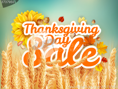 Image of Thanksgiving Day sale. EPS 10