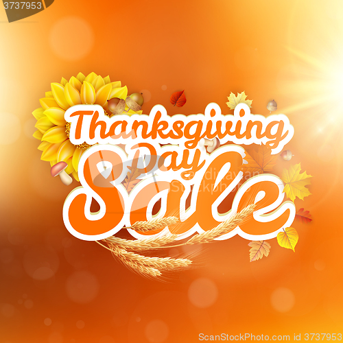 Image of Thanksgiving Day sale. EPS 10