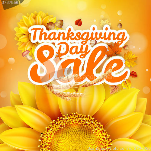 Image of Thanksgiving Day sale. EPS 10