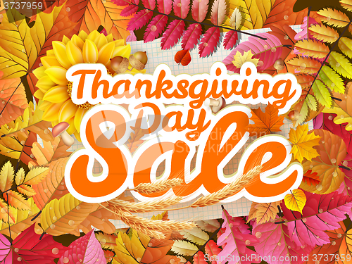 Image of Thanksgiving Day sale. EPS 10