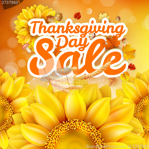 Image of Thanksgiving Day sale. EPS 10