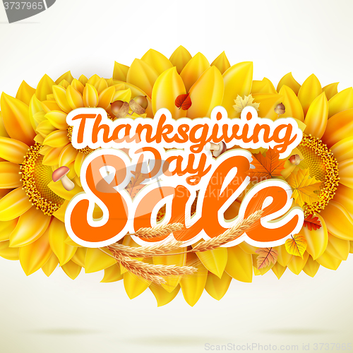 Image of Thanksgiving Day sale. EPS 10