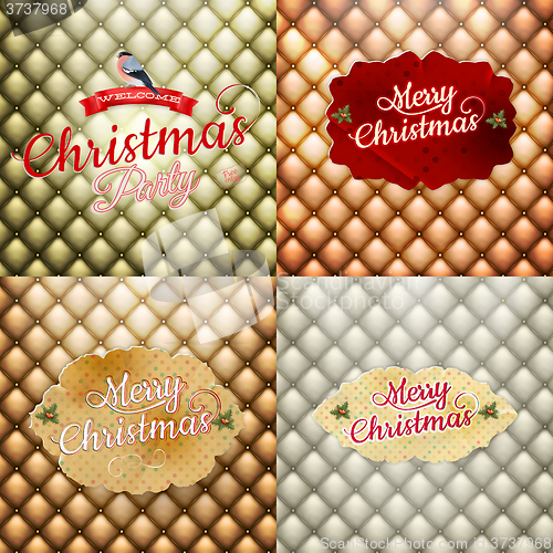 Image of Christmas greeting card. EPS 10