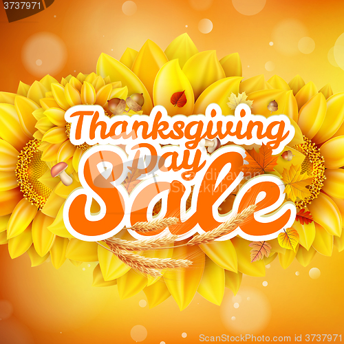 Image of Thanksgiving Day sale. EPS 10