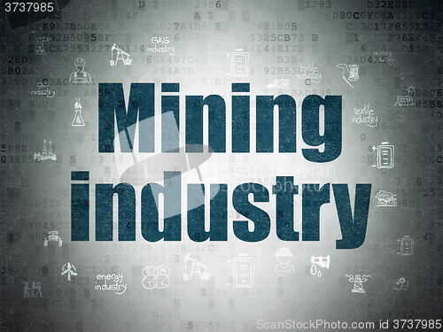 Image of Manufacuring concept: Mining Industry on Digital Paper background