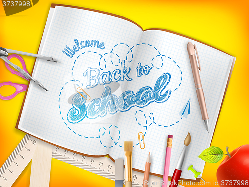 Image of Back to school background. EPS 10