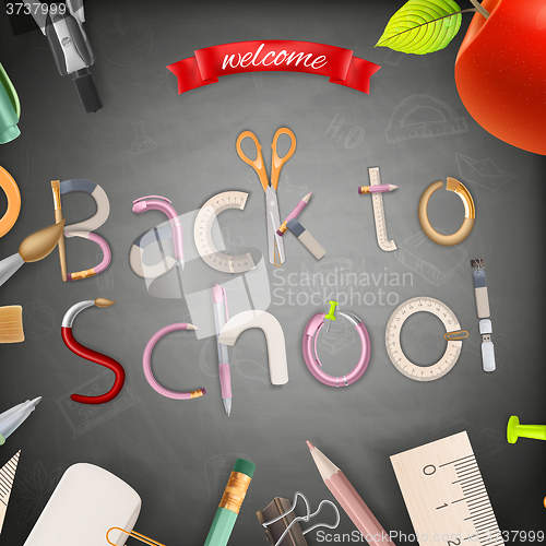 Image of Welcome back to school. EPS 10