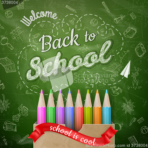 Image of Back to school background. EPS 10