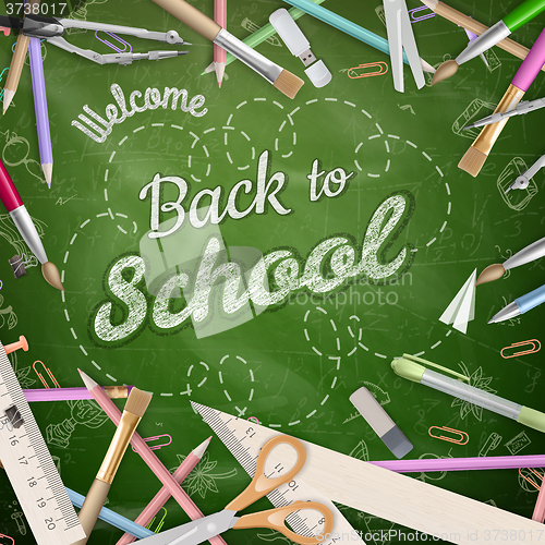 Image of Back to school background. EPS 10