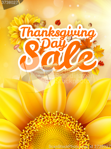Image of Thanksgiving Day sale. EPS 10