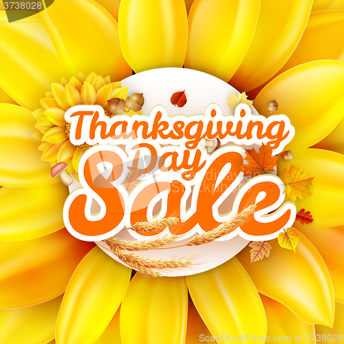 Image of Thanksgiving Day sale. EPS 10