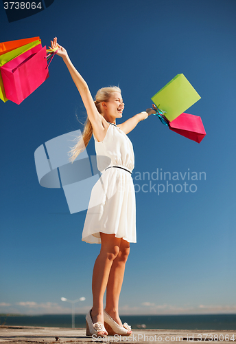 Image of woman with shopping bags